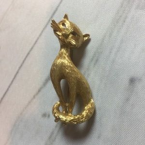 Vintage Cat Brooch